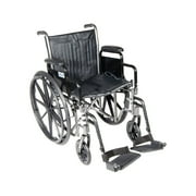 Wheelchair Econ Rem Desk Arms W/sdf Dual Axle 18
