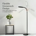 thumbnail image 3 of Brightech LitespanSlim 55 in. Black LED Floor Lamp with Adjustable Gooseneck, 3 of 12