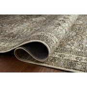 Loloi II Layla LAY-13 Printed Antique / Moss Oriental Area Rug 2'-6 x 12'-0