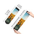 thumbnail image 4 of Pofeuu Sunlit Sunflower Field Print 30cm Socks, Adult Running Hiking Socks for Youth and Adult, 4 of 7