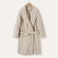 thumbnail image 2 of TOWED22 Boys Girls Robe Fleece Hooded Soft Toddler Bathrobe Cute Boys Bathrobe Fuzzy Plush Robes for Kids(Khaki,9-10 Y), 2 of 8