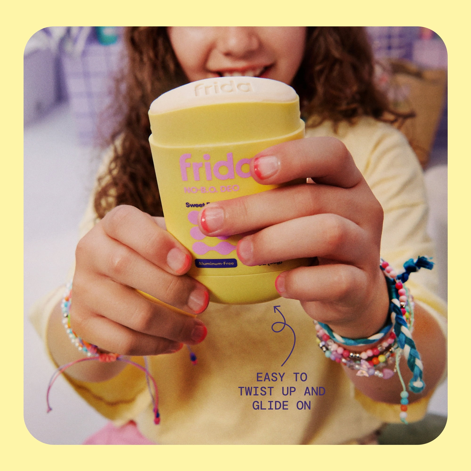 Frida for Kids Deodorant for Kids, Aluminum Free Deodorant, Sweet Berry + Freesia 2.2 oz