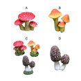 thumbnail image 3 of Billuyoard Mini estatuilla de setas de 3 piezas, adorno en miniatura para jardín, paisaje de escritorio, maceta, terrario, bonsái Artificial, manualidades Plantas Artificiales Tipo 1 Billuyoard HA071779-01, 3 of 6