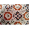 thumbnail image 4 of oneOone Cotton Silk Orange Fabric Artistic Flower & Shapes Geometric Sewing Fabric By The Yard Printed Diy Clothing Sewing Supplies 42 Inch Wide, 4 of 4