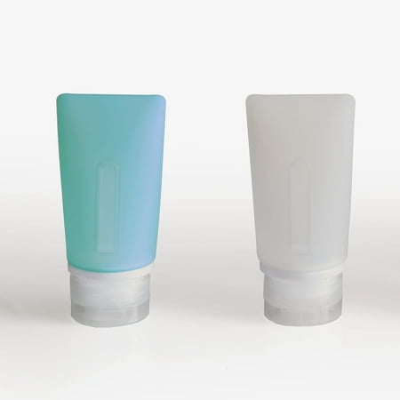 

2 Oz. Travel Bottles 2 Pack Teal/White