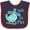 Navy and Red, variant on Inktastic Little Co-pilot Cute Helicopter Boys or Girls Baby Bib