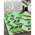 thumbnail image 2 of Ahgly Company Indoor Square Patterned Green Pepper Green Area Rugs, 4' Square, 2 of 6