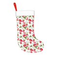 thumbnail image 2 of Salouo Strawberry1 Print Christmas Stockings,Large Xmas Stocking Set of 1 Holiday and Farmhouse Stocking for Christmas Holiday Party Decoration(17.7*11 Inch), 2 of 7