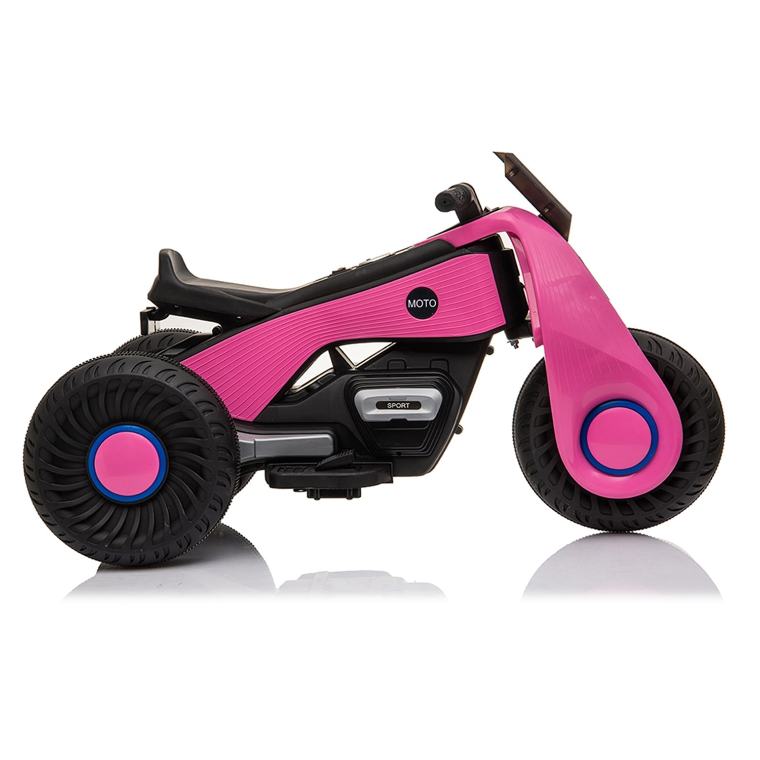 CIPACHO Kids Ride on Motorcycle, 6V Battery Powered 3 Wheels Motorcycle Toy for Children Boys & Girls, Electric Ride on Motorcycle, Pink