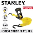 thumbnail image 4 of Tirantes de trinquete STANLEY S10204, 1,25 cm x 5 m, 454 kg, carga segura, paquete de 4, 4 of 7