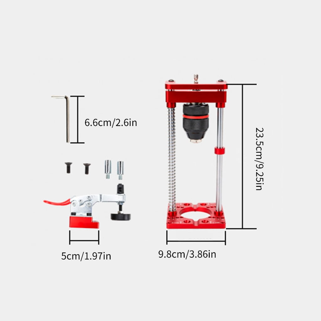 Aluminum Drillling Guide Drilling Jig Drill Puncher Locator DIY Electric Drill Bracket Accurate Drill Hole Locator