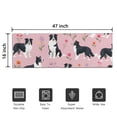 thumbnail image 5 of Border Collie Dogs with Pioneer Flower Door Rugs,Washable Non Slip Door Mats Indoor,Decorative Door Mats,Entry Mat Indoor for Entrance,Bedroom,Kitchen,Bathroom,16"x47", 5 of 6