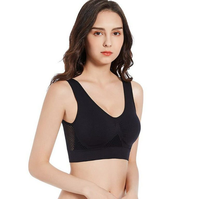 Tawop 34B Bras for Women Ladies Traceless Comfortable No Steel Ring Vest  Breathable Gathering Sports Bra Woman Underwear No Muffin Top Panties for
