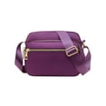 thumbnail image 2 of Gustave Nylon Crossbody Bag for Women Multi Pockets Shoulder Handbag Purse Trendy Lightweight Waterproof Casual Messenger Bags Satchel "Purple", 2 of 10