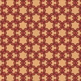 thumbnail image 1 of Ahgly Company Indoor Square Patterned Carrot Orange Area Rugs, 5' Square, 1 of 6