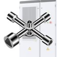 thumbnail image 1 of Clave de la llave de la llave de utilidades clave llave de zócalo de la llave del gabinete eléctrico de la llave del stopcock múltiple, 1 of 8