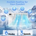 thumbnail image 2 of Window Air Conditioner 6000 BTU, Window AC Units up to 250 Sq.ft, Remote, 6 Modes, 24 Timer, 2 of 7