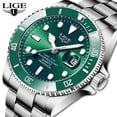 thumbnail image 2 of LIGE Top Brand Luxury Fashion Diver Watch Men 30ATM Reloj de fecha a prueba de agua Relojes deportivos Mens Reloj de pulsera de cuarzo Relogio masculino Tan Jianjun  unisex, 2 of 2