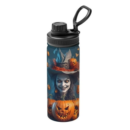 

Gaeub Modern Style Pumpkin Witch Print Stainless Steel Water Bottle 18oz Sports Insulated Kettle for Women Men Suitable as a Gift