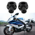 thumbnail image 4 of Motorcycle Handlebar Riser 25mm CNC Universal Motorcycle Handlebar Clamp Round Head with Stripe Handlebar Lifter, 4 of 7