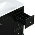 thumbnail image 4 of Bathroom Vanity 36" Black, Solid Wood & Made, 4 Drawers And 1 Door Black Vanity, , Inside, 4 of 6