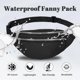 thumbnail image 4 of Black Bum Bag Fashion Waist Pack Bumbag for Women Men Lightweight Fanny Pack with 2 Zip Pockets & Adjustable Strap, 4 of 5