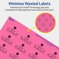 thumbnail image 5 of Avery Printable Rectangle Labels, Bright Pink, 1.25" x 1.75", 1,280ct, 5 of 11