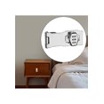 thumbnail image 3 of 3-Inch Silver Lock Buckle with Screws - No-Drill Security Lock for Wardrobes, Drawers, Lockers, Refrigerators, File Cabinets & Cabinets, 3 of 7
