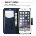 thumbnail image 2 of iPhone 6S Wallet Case, iPhone 6 Case, Dteck Embossed Butterfly Flip PU Leather Stand Card Slots Case Cover with Hand Strap For iPhone 6s / iPhone 6, Blue, 2 of 5