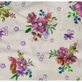 thumbnail image 4 of oneOone Cotton Poplin Twill Pink Fabric Leaves & Watercolor Flower Floral Sewing Fabric By The Yard Printed Diy Clothing Sewing Supplies 56 Inch Wide, 4 of 4