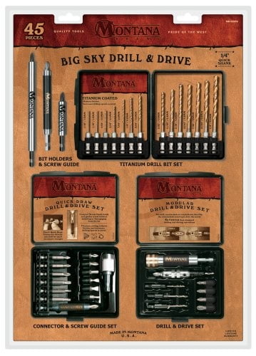 Montana Brand MB-65944 45 Piece Big Sky Drill & Drive Set 