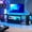 Transparent Black, variant on TV Stand for 55/60/65 inch TV, Modern Entertainment Center with Storage, Rattan TV Stands with 2 Cabinets & Adjustable Shelf, TV and Media Console for Living Room, Bedroom, Walnut