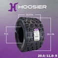 thumbnail image 2 of Hoosier ATV Mud Rear Tires 20.0X11.0-9 XC175 for Off-Road Racing with Hoosier Keychain (2-Pack), 2 of 9