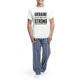 thumbnail image 5 of CafePress - Ukraine Strong Men's Light Pajamas - Men's Light Loose Fit Cotton Pajama Set, 5 of 7