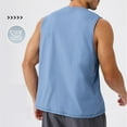 thumbnail image 4 of aidice Mens Tank Tops Summer Crewneck Sleeveless Loose Basic Shirts Casual Running Solid Color T Shirts, 4 of 8