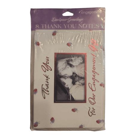Thank You Notes Engagement Gift Card 8 Pack