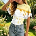 thumbnail image 2 of Tfken Soft Tops For Girls Comfy Daily Wear Holiday Summer Short Sleeve Crew Neck Tshirts Tees With Ice Print Comfortable T-Shirts Kids Cute Clothes Size 13-14 Years, 2 of 4