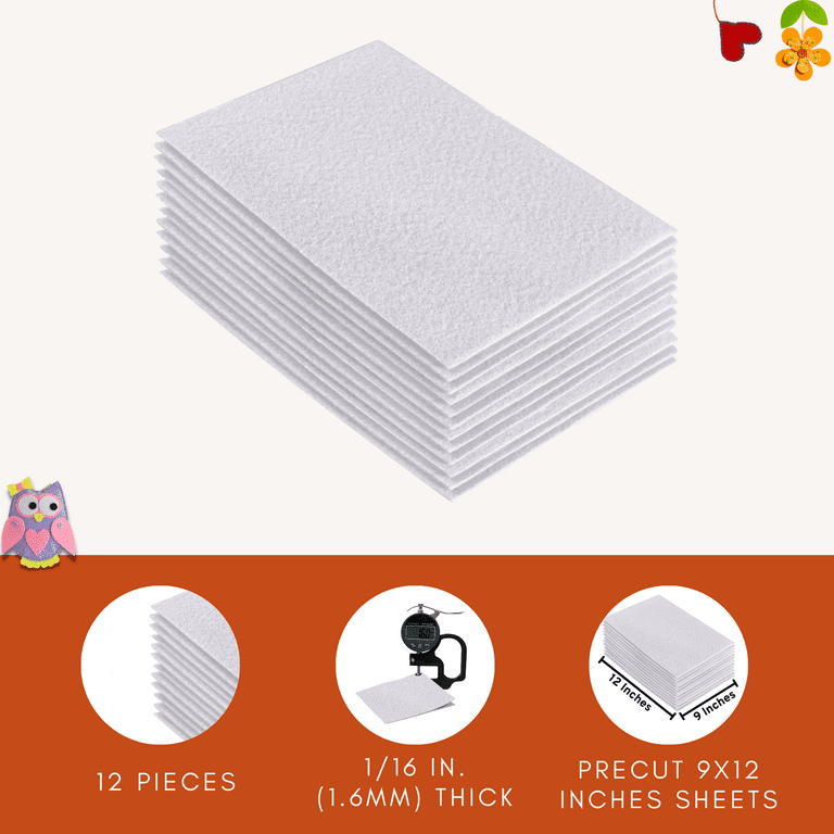 Remarkable U Stiff Felt Sheets for Crafts, 9x12 Inches | 3mm Thick Pink Craft Fabric | Hard Felt Pieces for Kids, Crafting, Sewing, Art Projects | 5