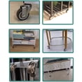 thumbnail image 3 of Juego de 4 ruedas giratorias, ruedas resistentes, ruedas silenciosas con placa superior de poliuretano para carrito, banco de trabajo, 3 of 5