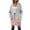 Pink, variant on Women's Long Cardigans Sweaters Rainbow Knit Open Front Long Sleeve Colorful Cardigan Sweater with Pockets (M, Pink)