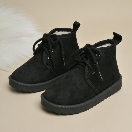 

Toddler Kids Boys Velvet Soft-soled Snow Boots For Fall Winter New