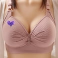 thumbnail image 2 of Riecok Lace Bras for Women Stretch Wireless Bras Plus Size Push Up Bras Breathable Comfortable Bras, 2 of 4