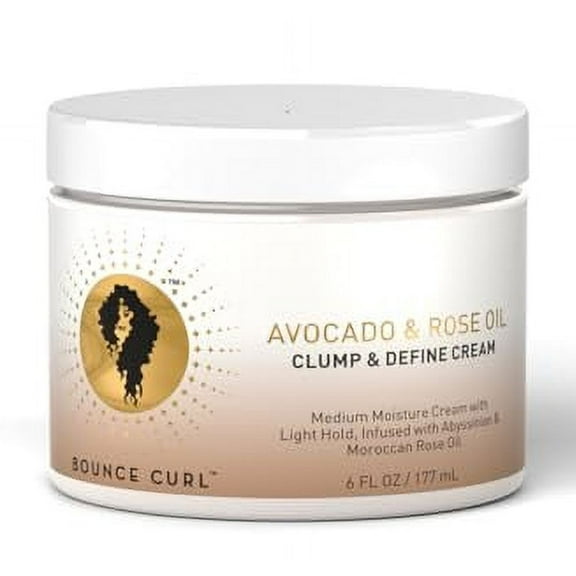 Bounce Curl Avocado & Rose Oil Clump & Define Cream for Curly Frizzy Hair