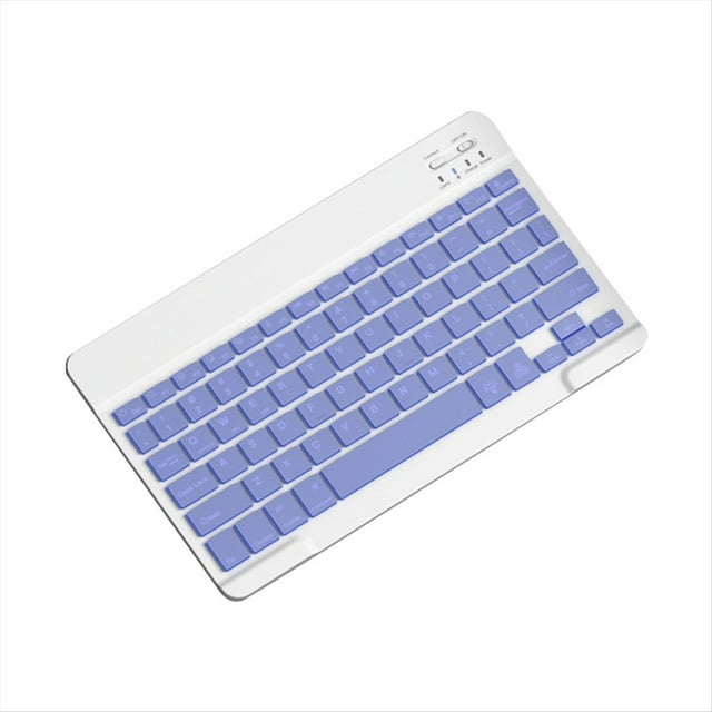 Teclado Retroiluminado de 10 Pulgadas Bluetooth Mini Teclado Silencioso Portátil para Teléfonos Celulares, Tabletas y Computadoras Portátiles Teclado Inalámbrico F