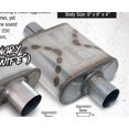 thumbnail image 1 of Black Widow Exhaust Exhaust Muffler BW0010-C Race Venom; Oval; Stainless Steel Case; Single 3 Inch Center Inlet; Single 3 Inch Center Outlet, 1 of 2