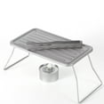thumbnail image 2 of Ti-Plate Foldable Barbecue Table Camping BBQ Grill Table Outdoor Portable Picnic Grill Rack Lightweight Frying Table Cooking Accessory, 2 of 5