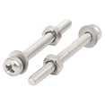thumbnail image 2 of M3x30mm 304 Stainless Steel  Pan Head Bolt Screw Nut w Washer 20 Sets, 2 of 5