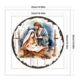 thumbnail image 2 of Hilo de bordar de algodón completo, 11CT, estampado del Nacimiento de Jesús, punto de cruz, 50x50cm, 2 of 9