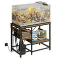 thumbnail image 1 of Bestier Support d'Aquarium de 40 à 50 Gallons avec Prises de Courant, Étagère de Rangement Réversible en Métal Robuste à 3 Niveaux pour Aquarium, 1 of 8