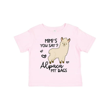 

Inktastic Mimi s You Say Alpaca My Bags Gift Toddler Boy or Toddler Girl T-Shirt